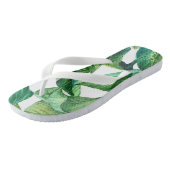 tongs feuilles de la jungle tropicale (Incliné)