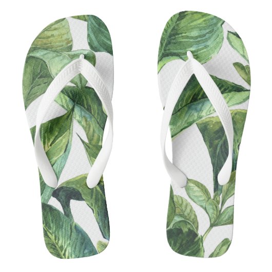 tongs feuilles de la jungle tropicale (Semelle)