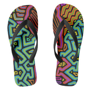 Tongs Feuilles de perroquets de jungle - Zorries - Aller