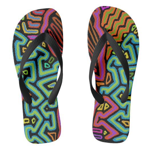 Tongs Feuilles de perroquets de jungle - Zorries - Aller (Semelle)