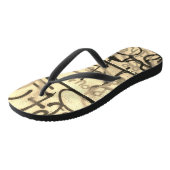 Tongs Feuilles de style Graffiti urbain (Incliné)
