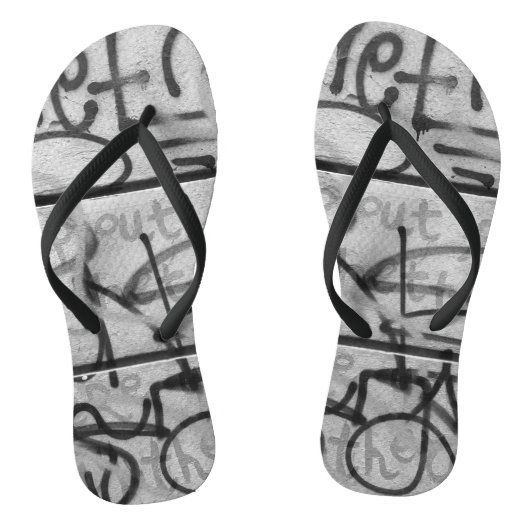 Tongs Feuilles de style Graffiti urbain (Semelle)