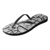 Tongs Feuilles de style Graffiti urbain (Incliné)