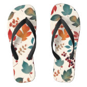 Tongs Feuilles et baies éparpillés (Semelle)