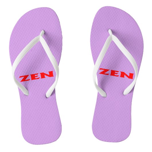 Tongs Feuilles lilas rouge zen (Semelle)
