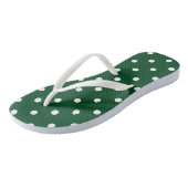 Tongs Feuilles Pois vertes (Incliné)