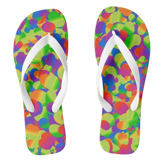 Tongs Feuilles tachetées colorées (Semelle)