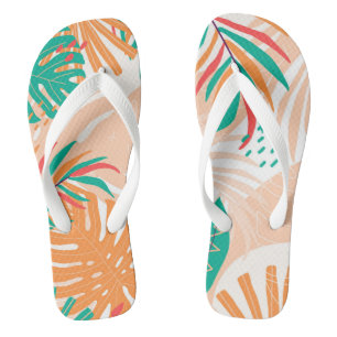 Tongs Feuilles tropicaux