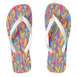 Tongs Fière de la pansexualité groovy trippy ondulée et
