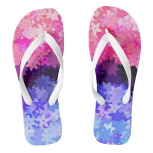 Tongs Fière Omnisexualité Groovy Boho Excentrique Floral
