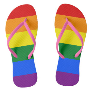 Tongs Fierté arc-en-ciel
