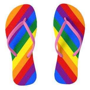 Tongs Fierté arc-en-ciel