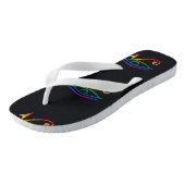 Tongs Fierté gay goth (Incliné)