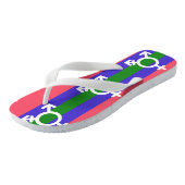 Tongs Fierté trigender (Incliné)
