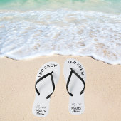 Tongs Fille D'Honneur Noir Et Blanc Nom