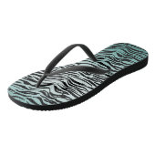 Tongs Fille Mint Ombre Black Zebra Impression (Incliné)