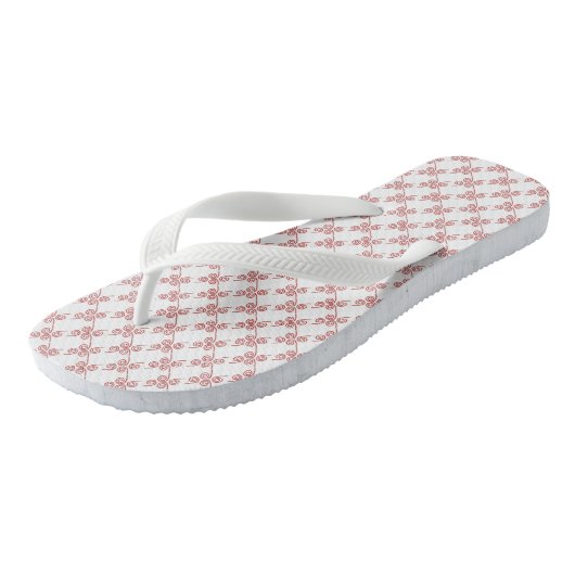Tongs Filles dames Flipflops designer blanc (Incliné)