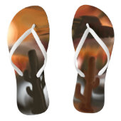 Tongs Fire and Ice Southwest Abstrait Art (Semelle)