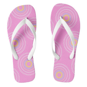 Tongs Fireworks rose japonais