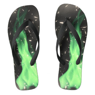 Tongs Flamme verte