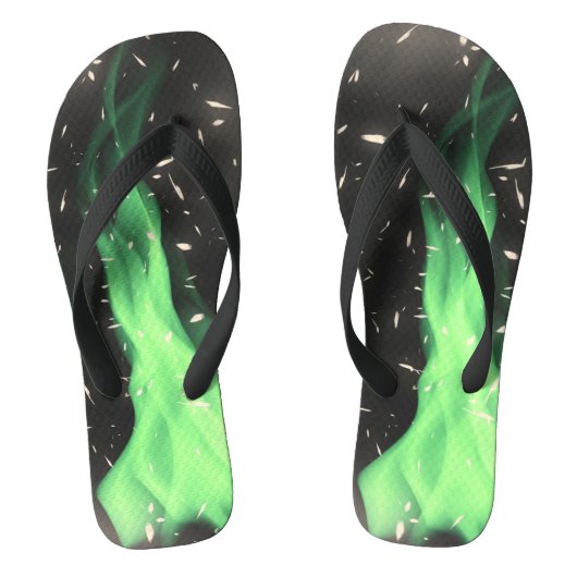 Tongs Flamme verte (Semelle)