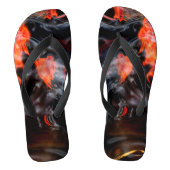 Tongs Flammes chaudes et fumée (Semelle)