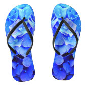 Tongs Flèches à feuilles de bleues Hydrangea (Semelle)