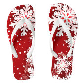 Tongs Flèches de neige de Noël Flip Flops