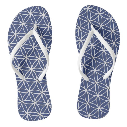 Tongs fleur blanche de vie (Semelle)
