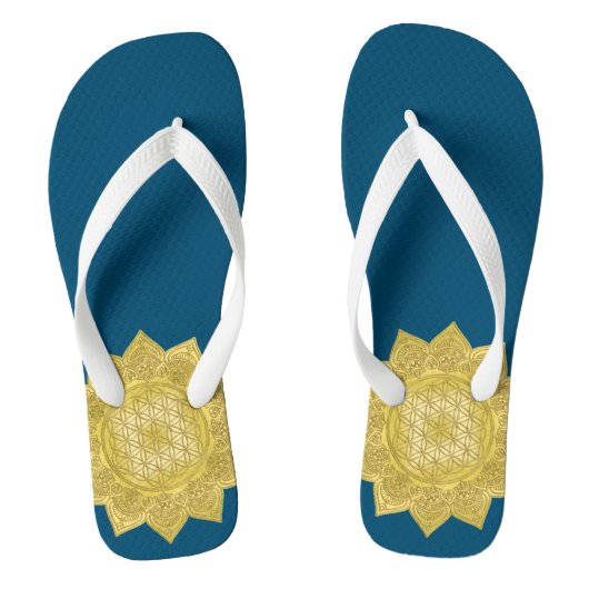 Tongs Fleur De Vie - Indien Mandala 4 (Semelle)