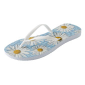 Tongs Fleur Denim Daisy Lavé - Mode tendance (Incliné)
