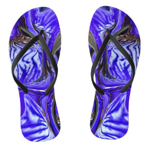 Tongs Fleur d'Iris Pourpre