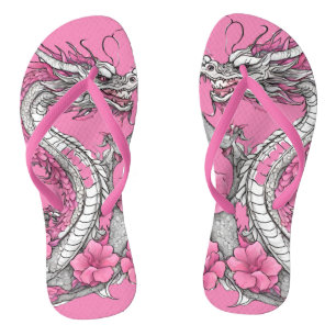 Tongs Fleur Dragon Flip Flops