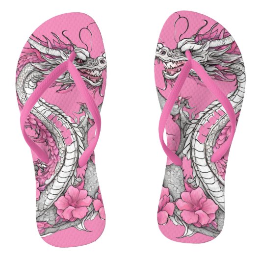 Tongs Fleur Dragon Flip Flops (Semelle)