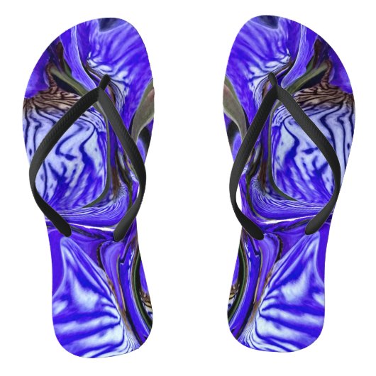 Tongs Fleur Iris Violet (Semelle)