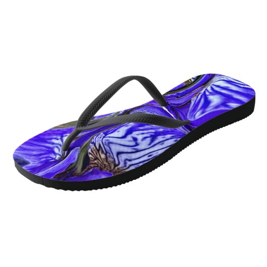 Tongs Fleur Iris Violet (Incliné)