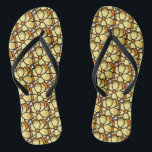 Tongs Fleur jaune<br><div class="desc">Il s'agit d'un dessin original qui a été scanné et nettoyé pour reproduction</div>