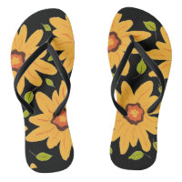 Fleur marguerite Jaune Sunny Peint à la main sur n