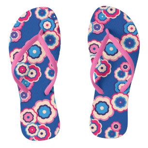 Tongs Fleur retro