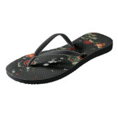 Tongs Fleur rouge  (Incliné)