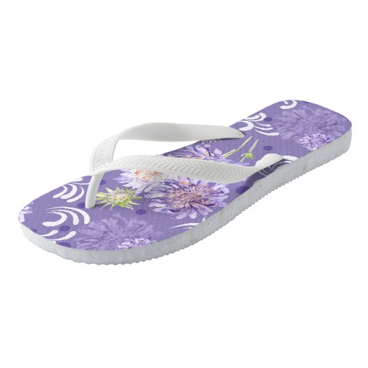 Tongs fleurs (Incliné)