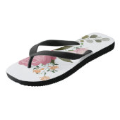 Tongs Fleurs à l'aquarelle (Incliné)