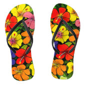 Tongs Fleurs colorées Flip Flops (Semelle)