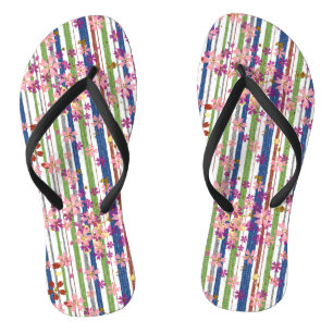 Tongs Fleurs de bois