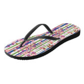 Tongs Fleurs de bois (Incliné)