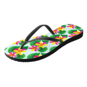 Tongs Fleurs de la Plumeria tropicale (Incliné)