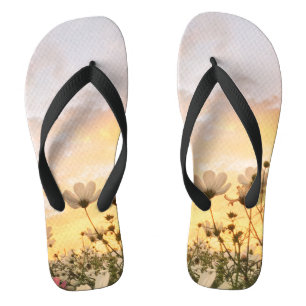 Tongs fleurs de printemps
