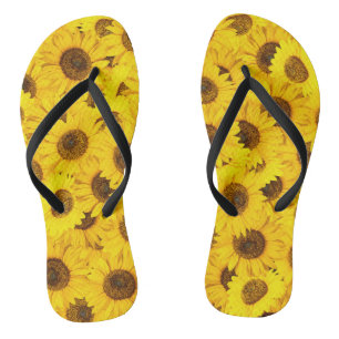 Tongs Fleurs de soleil