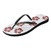 Tongs Fleurs d'Hibiscus Flip Flops (Incliné)