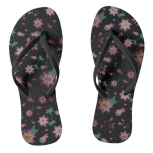 Tongs Fleurs et baies Fog